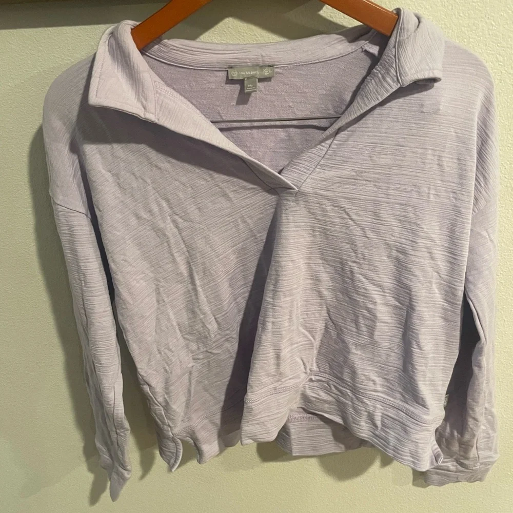 Talbots Soft Lavender Knit Top‎ Size Medium - Picture 2 of 5